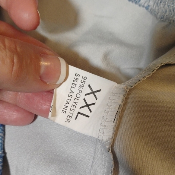 Blue Santa Print Women's Pants - Picture 2 of 6